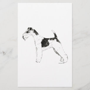Papeterie Fox Terrier de fil