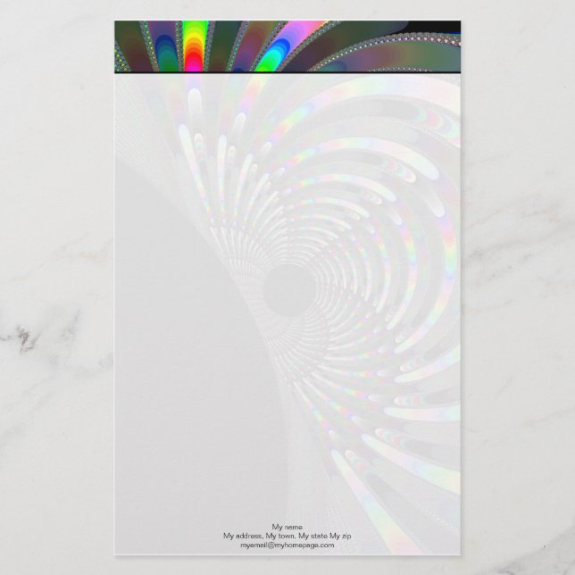 Papeterie Fractage Art déco (Devant)