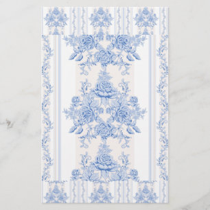 Papeterie français,chic shabby, vintage, bleu pâle, blanc,