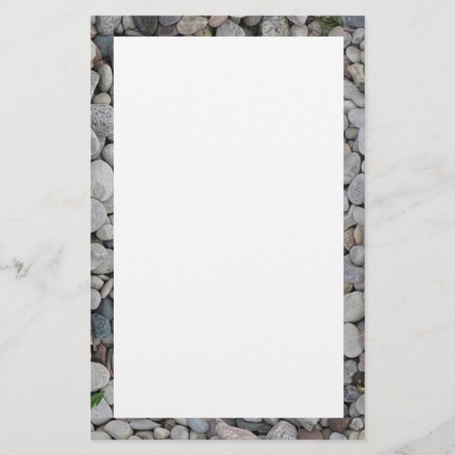 Papeterie Frontière de pierre/gravier stationnaire (Devant)