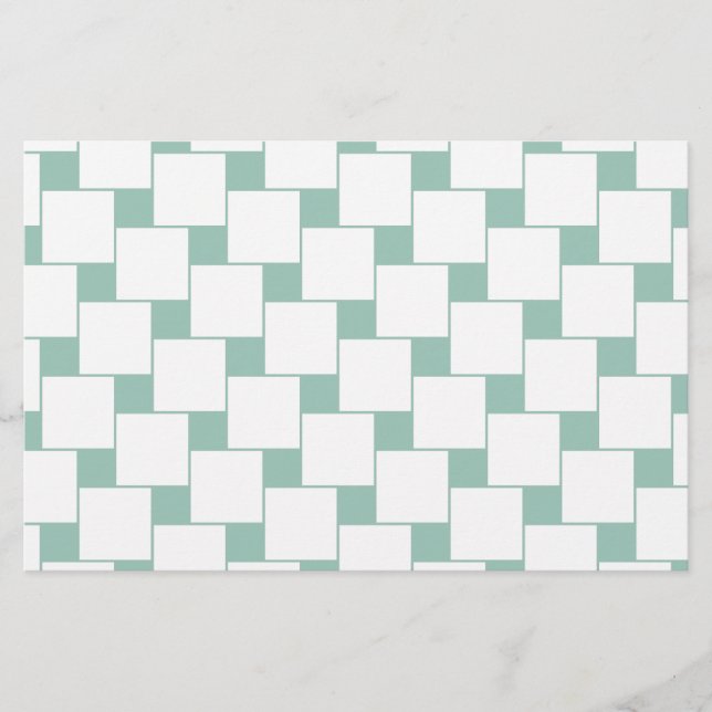 Papeterie Fun tissé Carré Mint Green (Devant)