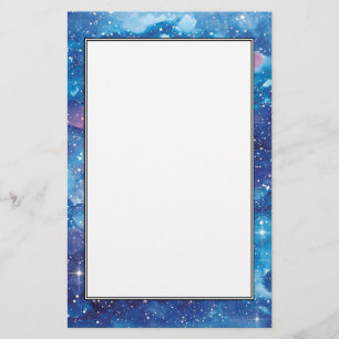 Papeterie Galaxie d'aquarelle d'art de l'espace