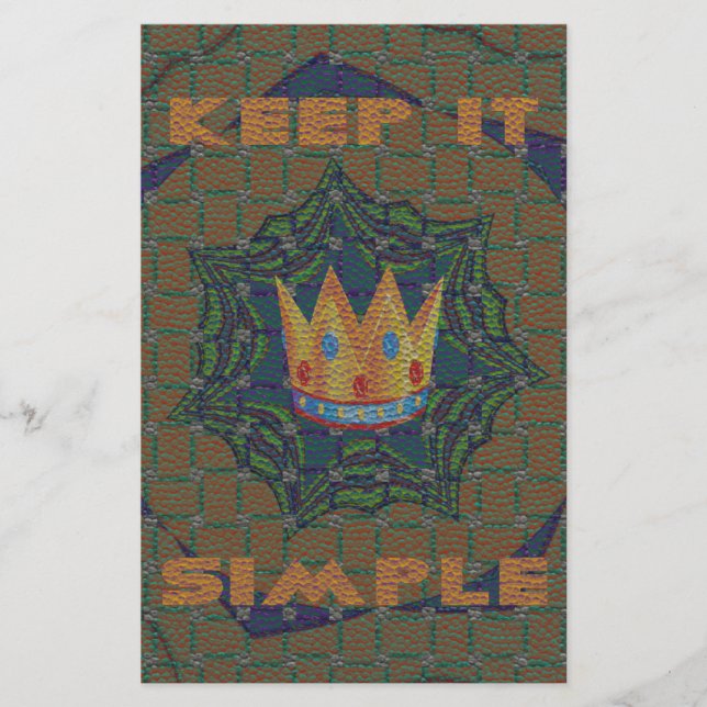 Papeterie Gardez la simplicité : le design Motif de la Clart (Devant)