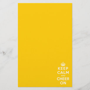 Papeterie Gardez le calme et l'encouragez dessus