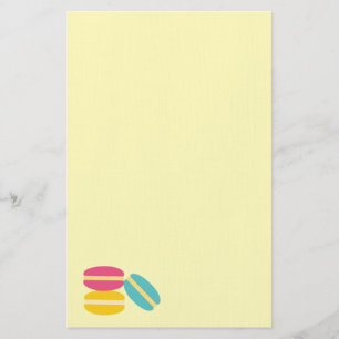 Papeterie Gâteaux colorés de macaron français