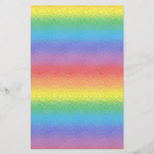 Papeterie givrée d'arc-en-ciel