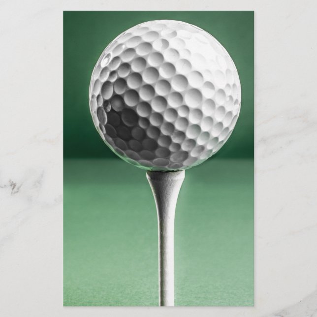 Papeterie Golf Ball on Tee (Devant)