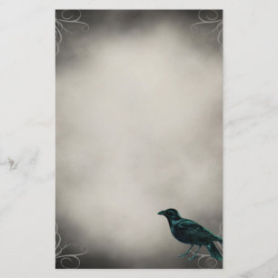 Papeterie gothique noire de Raven