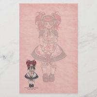 Papeterie gothique sanglante de Lolita