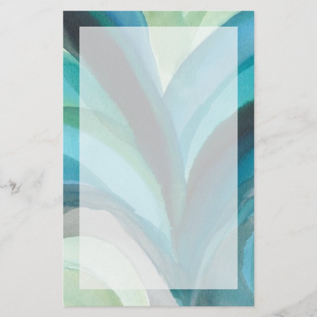 Papeterie Grande feuille bleue I (Devant)