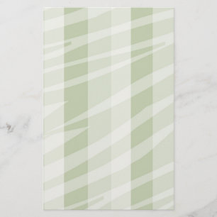 Papeterie Grandes zèbres blanches à la menthe