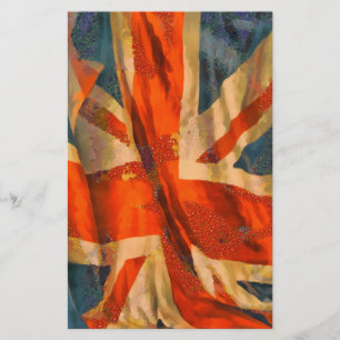 Papeterie Grunge Union Jack British Flag Waving Scrapbook
