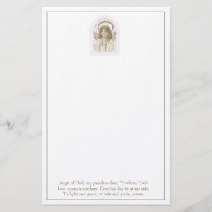 Papeterie Guardian Angel Prière religieuse catholique