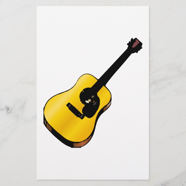 Papeterie Guitare Pop Art (Devant)