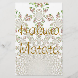 Papeterie Hakuna Matata Designer Stationnaire Personnalisé
