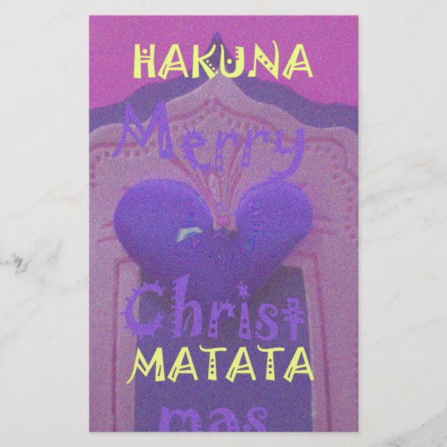 Papeterie Hakuna Matata Merry Christmas Love Design.jpg (Devant)