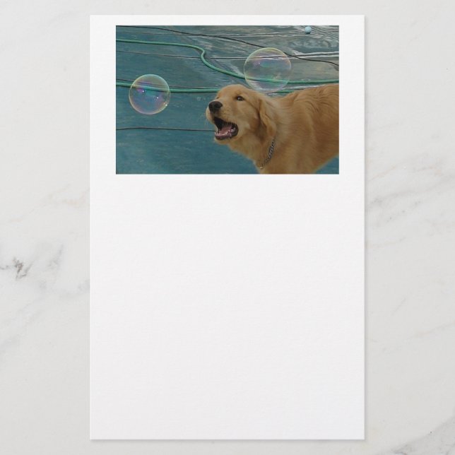 Papeterie Happy Golden Retriever (Devant)