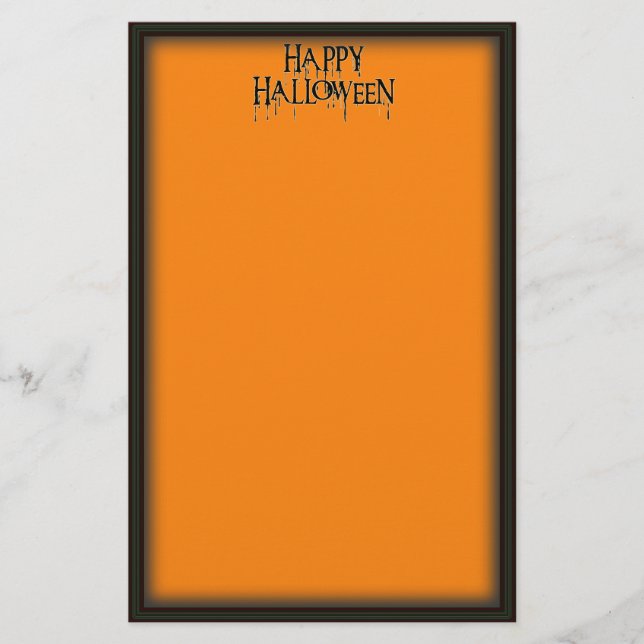 Papeterie Happy Halloween Drippy Texte Image (Devant)