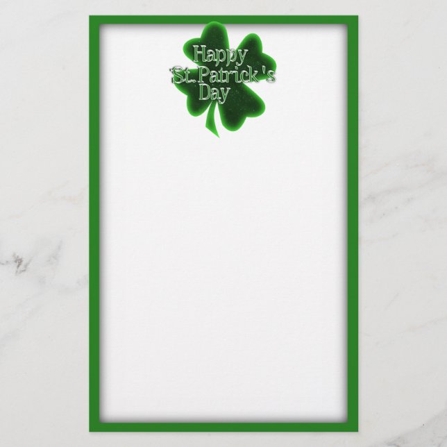 Papeterie Happy St. Patricks Day Clover (Devant)