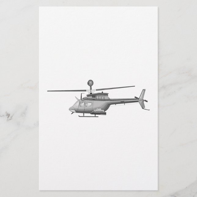 Papeterie Hélicoptère militaire (Devant)