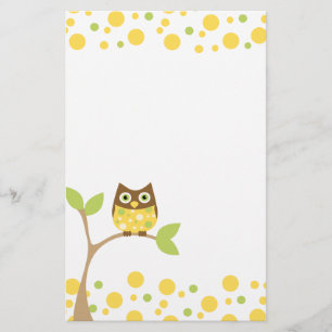Papeterie Hibou jaune de bébé