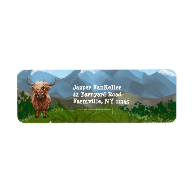 Papeterie Highland Cow (Devant)
