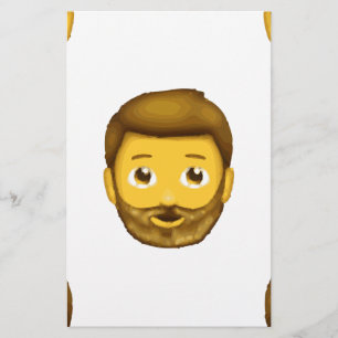 Papeterie homme barbu émoji