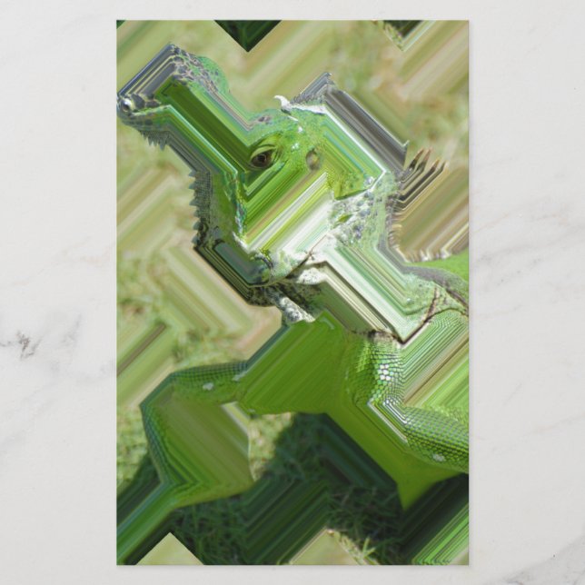 Papeterie Iguana verte (Devant)