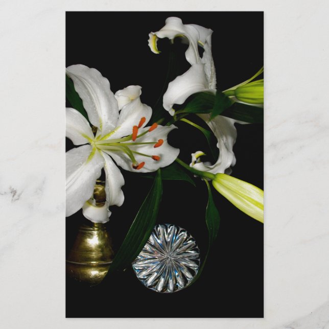 Papeterie Iirsh Design - Collection de laiton et de fleurs (Devant)