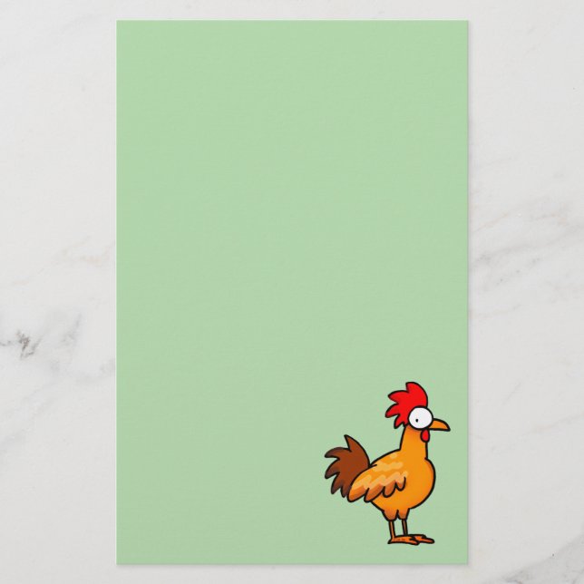 Papeterie Illustration de poulet de dessin animé drôle (Devant)