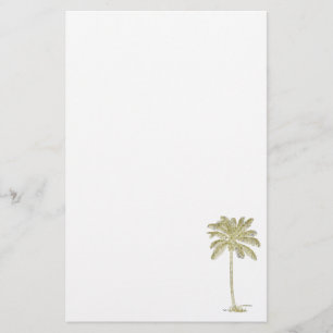 Papeterie Illustration du palmier de coco Thème tropical