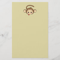 Illustration du singe de Cute Kawaii