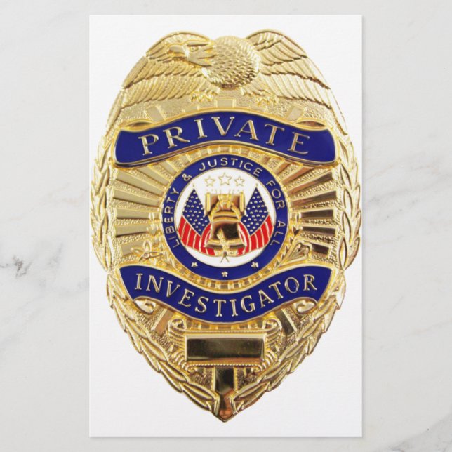 Papeterie Insigne d'investigateur privé (Devant)