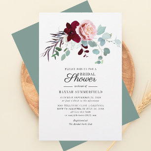 Papeterie Invitation à la douche nuptiale de Floral Eucalypt