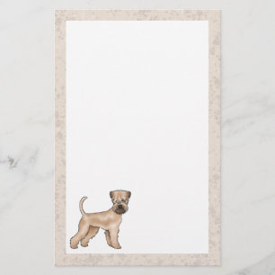 Papeterie Irlandais Doux Manipulé Terrier mignon chien beige
