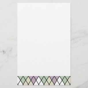 Papeterie Jacquard des diamants Pastel