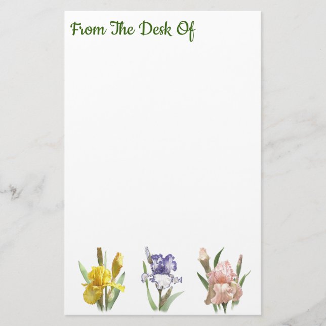 Papeterie Jardin Flower Iris (Devant)