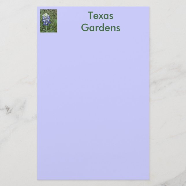 Papeterie Jardins du Texas - Bluebonnet (Devant)