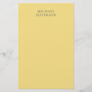 Papeterie Jasmine & Gris Ardoise Minimaliste Moderne Simple 
