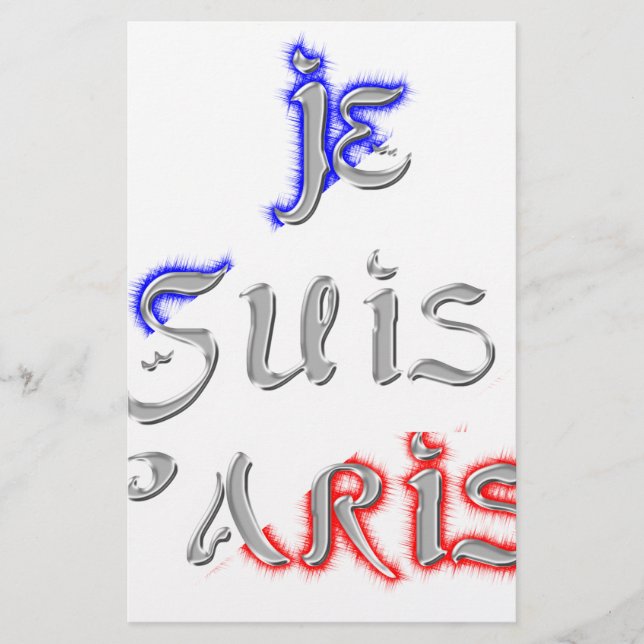Papeterie Je Suis Paris Art Print (Devant)