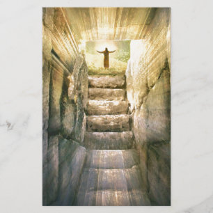 Papeterie Jésus à la résurrection vide de Pâques de tomb