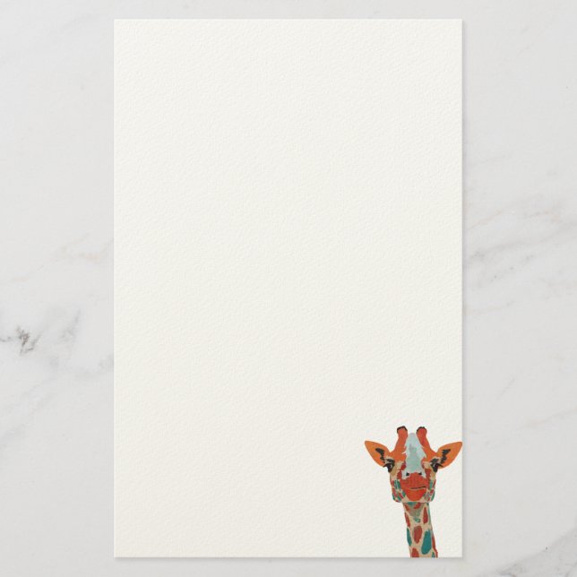 Papeterie jetante un coup d'oeil ambre de girafe (Devant)