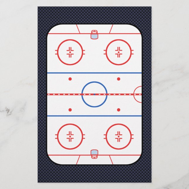 Papeterie Jeu de hockey Compagnon de fibre de carbone style (Devant)