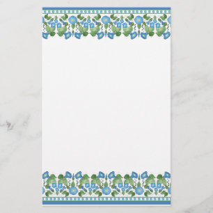 Papeterie Joli bleu matin Gloire de la frontière papier d'éc