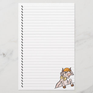 Papeterie Joli Dessin Cartoon Vache Linked Animal Papier