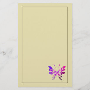 Papeterie Joli papillon décoratif multicolore
