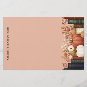 Papeterie Jolie automne floral livre