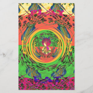 Papeterie Jolie et belle florale Motif Art Imprimer Design