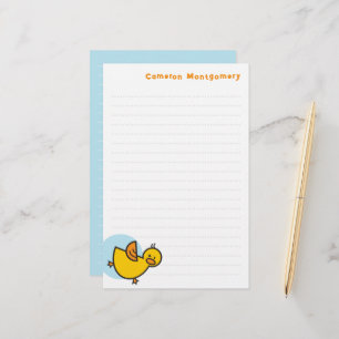 Papeterie Jouer Bébé Jaune Canard Bleu Dot Merci enfant