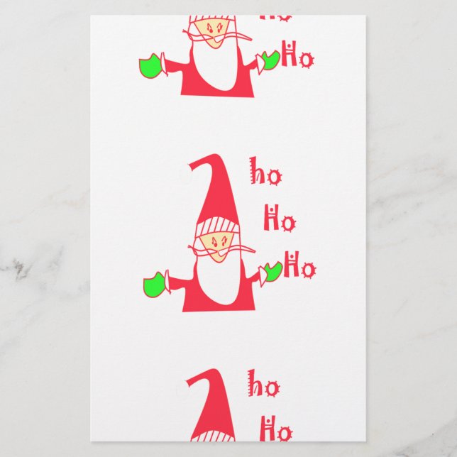 Papeterie Joyeux Noël Joyeux Noël Drôle Père Noël Hohoho (Devant)